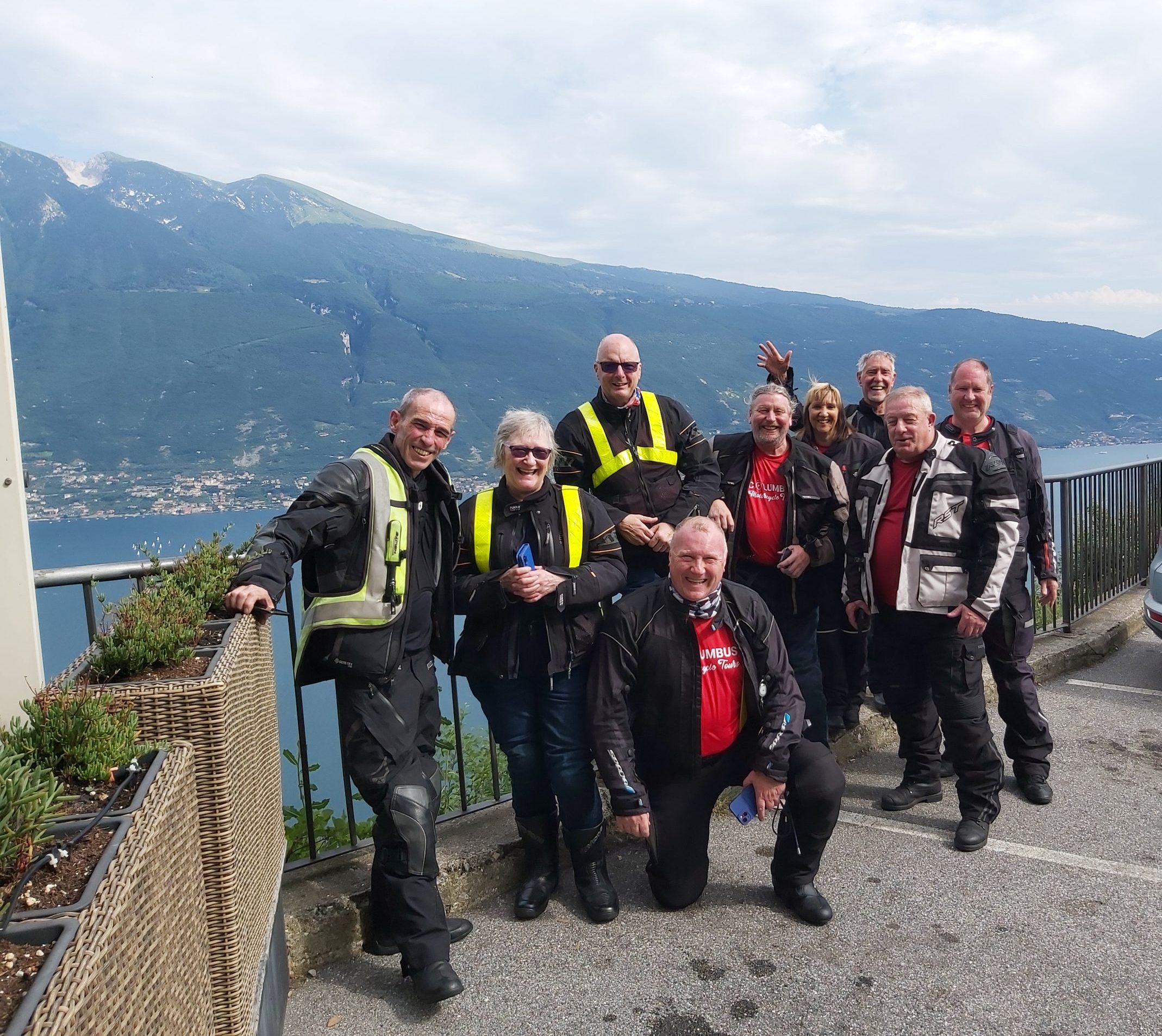 Lake Garda panoramic view Italy sunshine