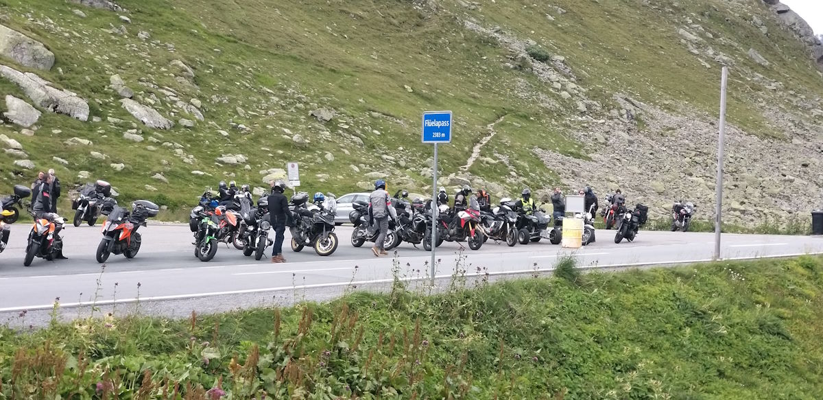 Fluela Pass coffee stop Switzerland