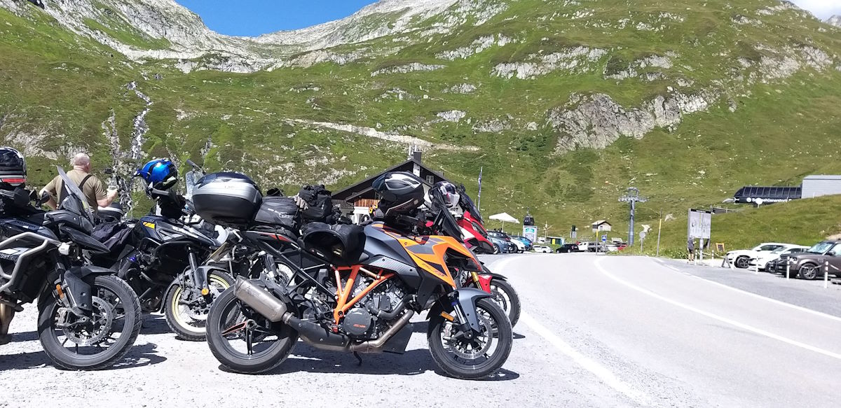 Oberalpstrasse ktm motorcycle touring swiss alps