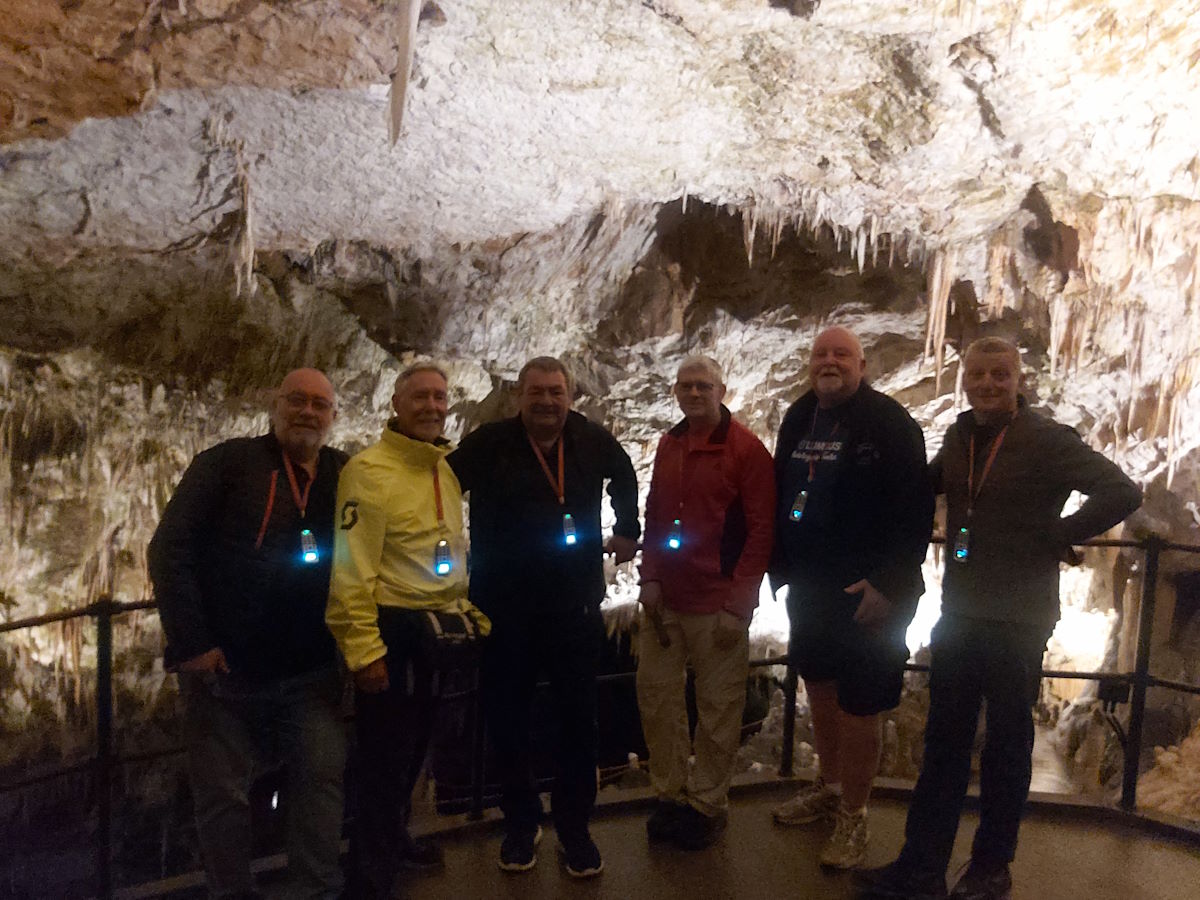 Postojna Caves Europe largest cave network Slovenia motorcycle tour
