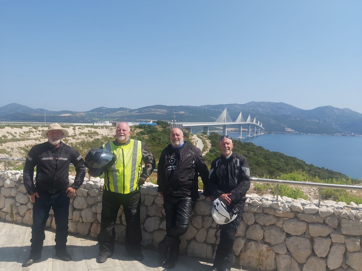 Pelješac Bridge Croatia Adriatic Sea motorcycle tour landmark