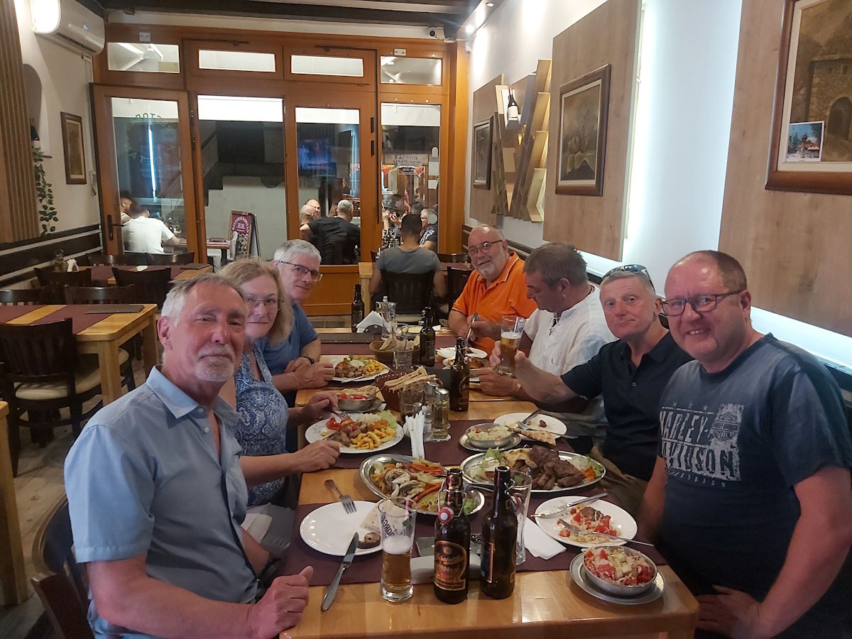 Traditional Bosnian cuisine enormous portions Sarajevo restaurant
