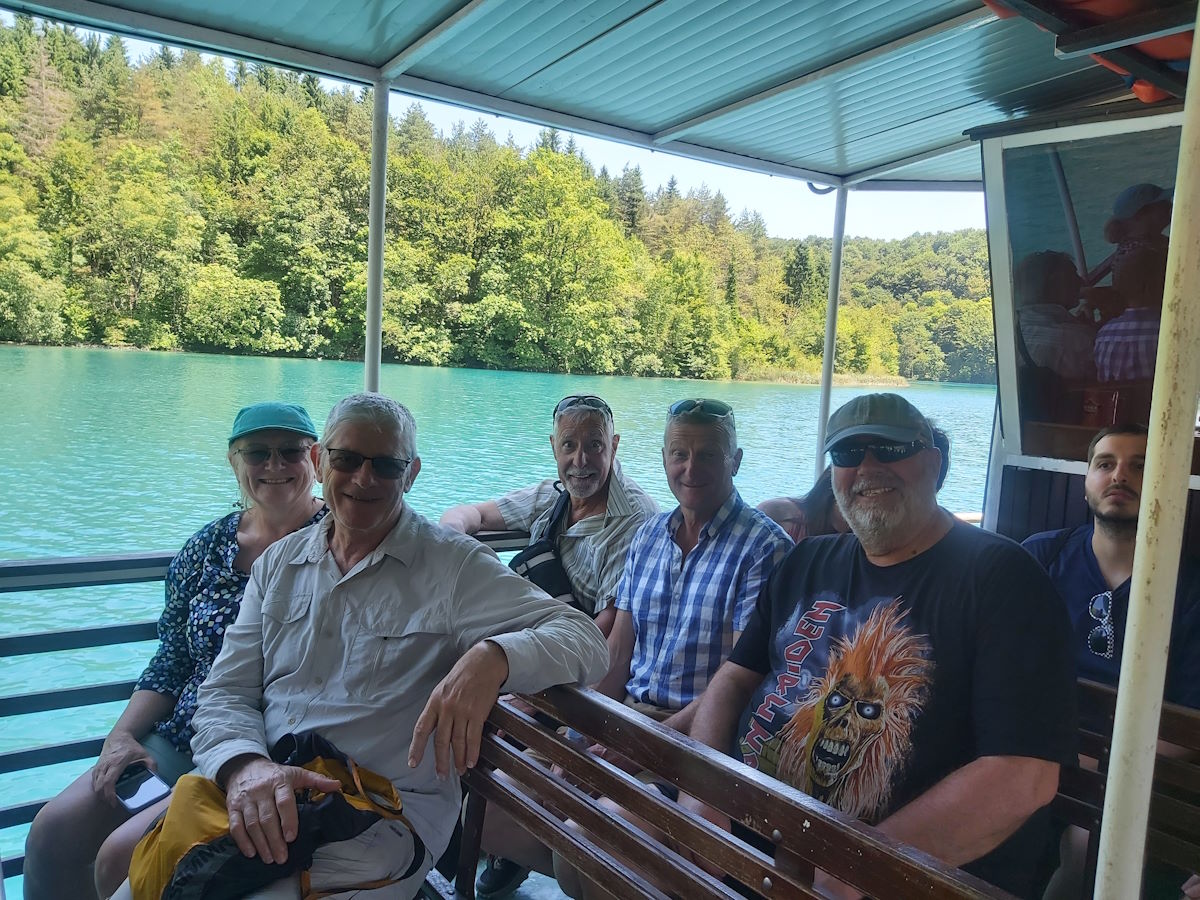 Plitvice Lake Electric Boat Ride Croatia motorcycle tour rest day