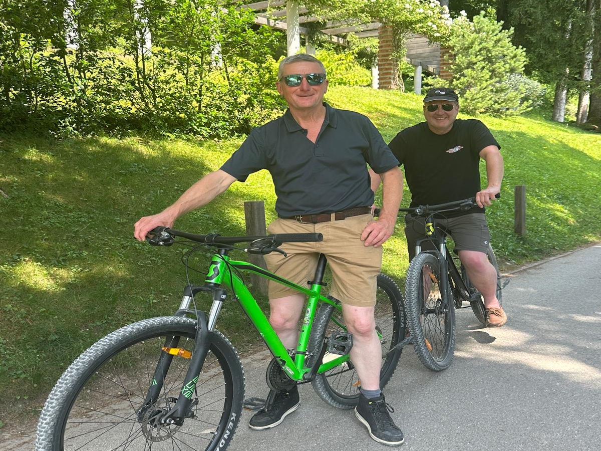 Cycling Lake Bled shoreline path Slovenia rest day activity