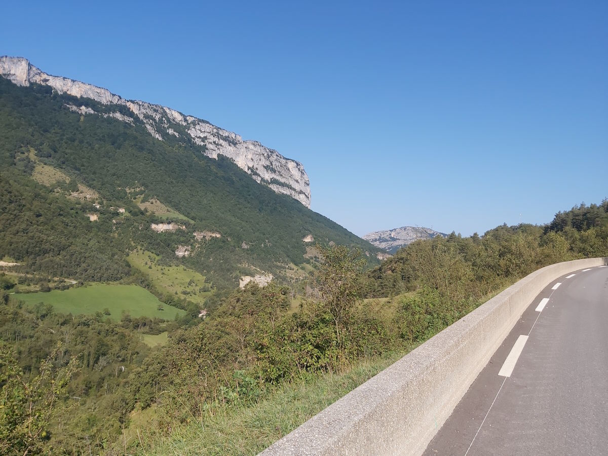 Vercors region quiet country roads small villages French countryside motorcycle touring cols